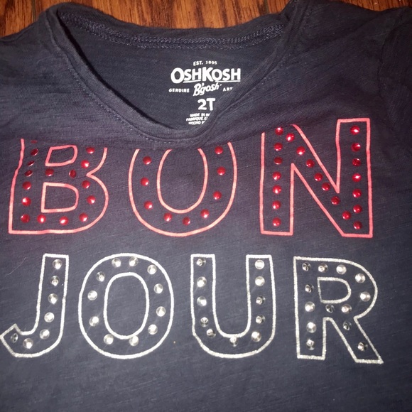 Girls OshKosh Floral Print Jeans & L/S Knit Top - Picture 8 of 8